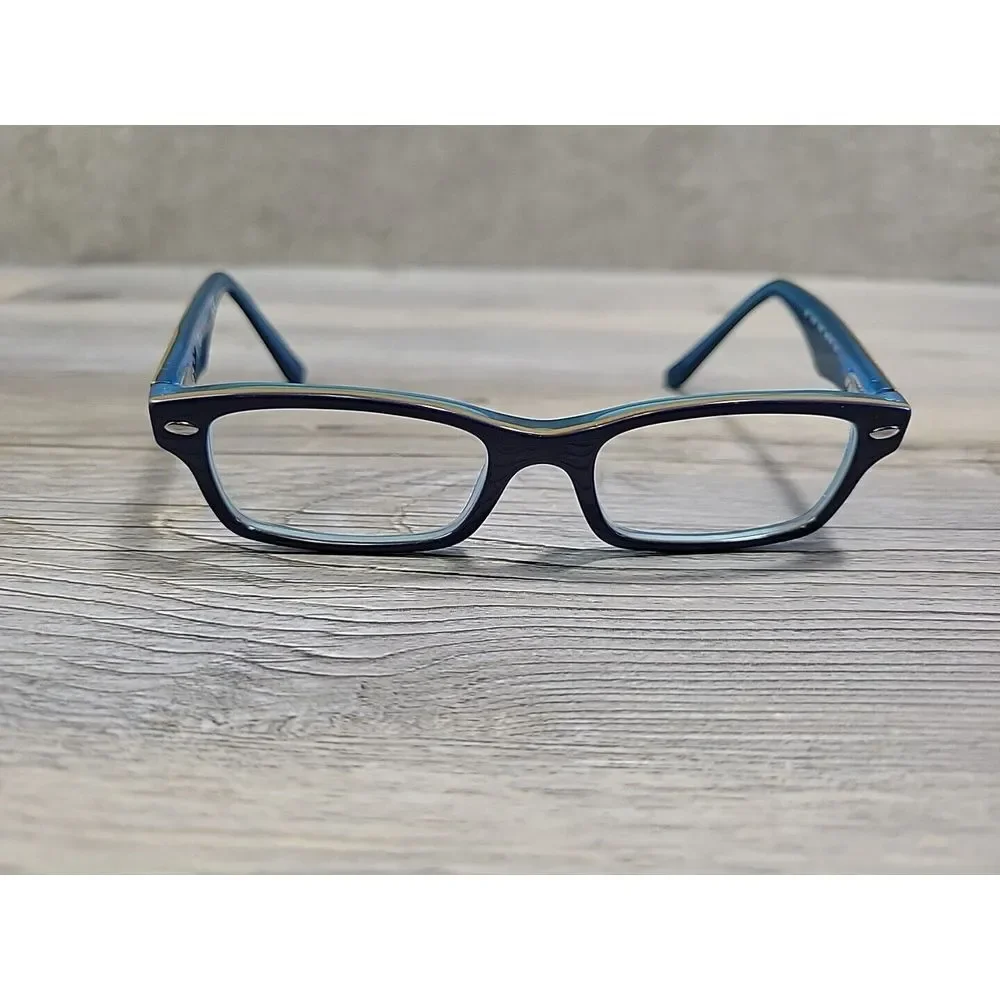 Ray-Ban RB1530 3587 Kids Eyeglasses Frames Blue Rectangle Full‎ Rim 48-16-125